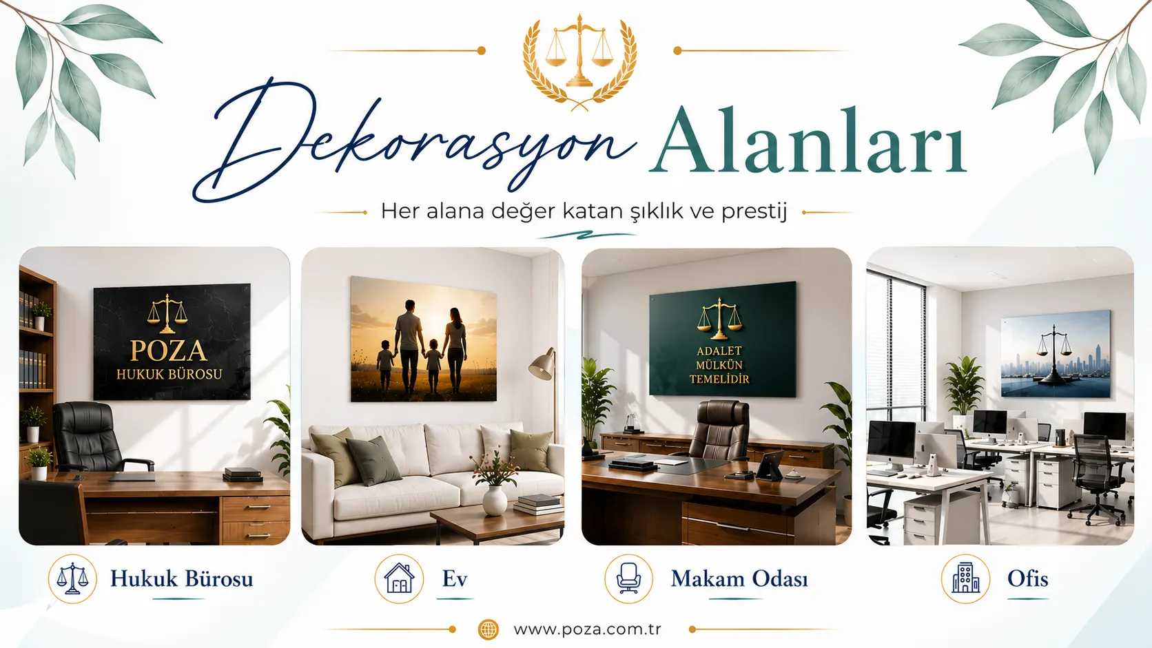 poza cam tablo dekorasyon alanları banner