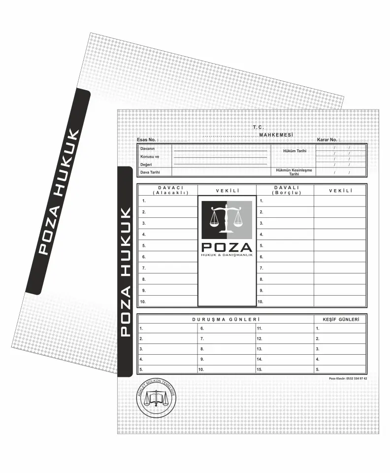 Avukat İcra Dosyası Model 113 halftone pattern gradient dot pattern detaylı modern kişiye özel avukat icra dosyası