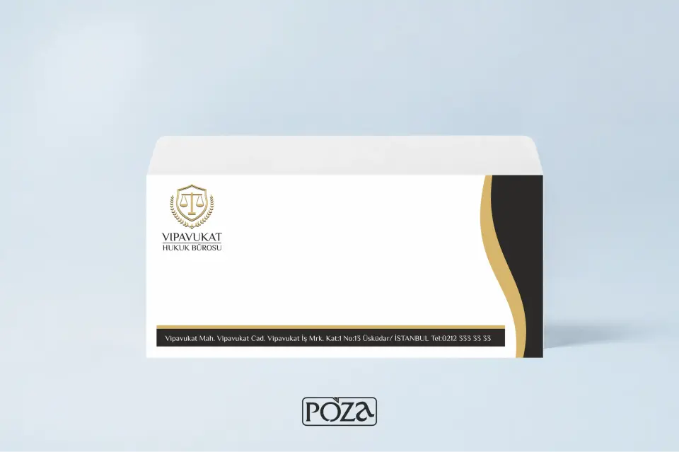 Avukat diplomat zarf model 109 siyah gold premium modern özel tasarım diplomat zarf