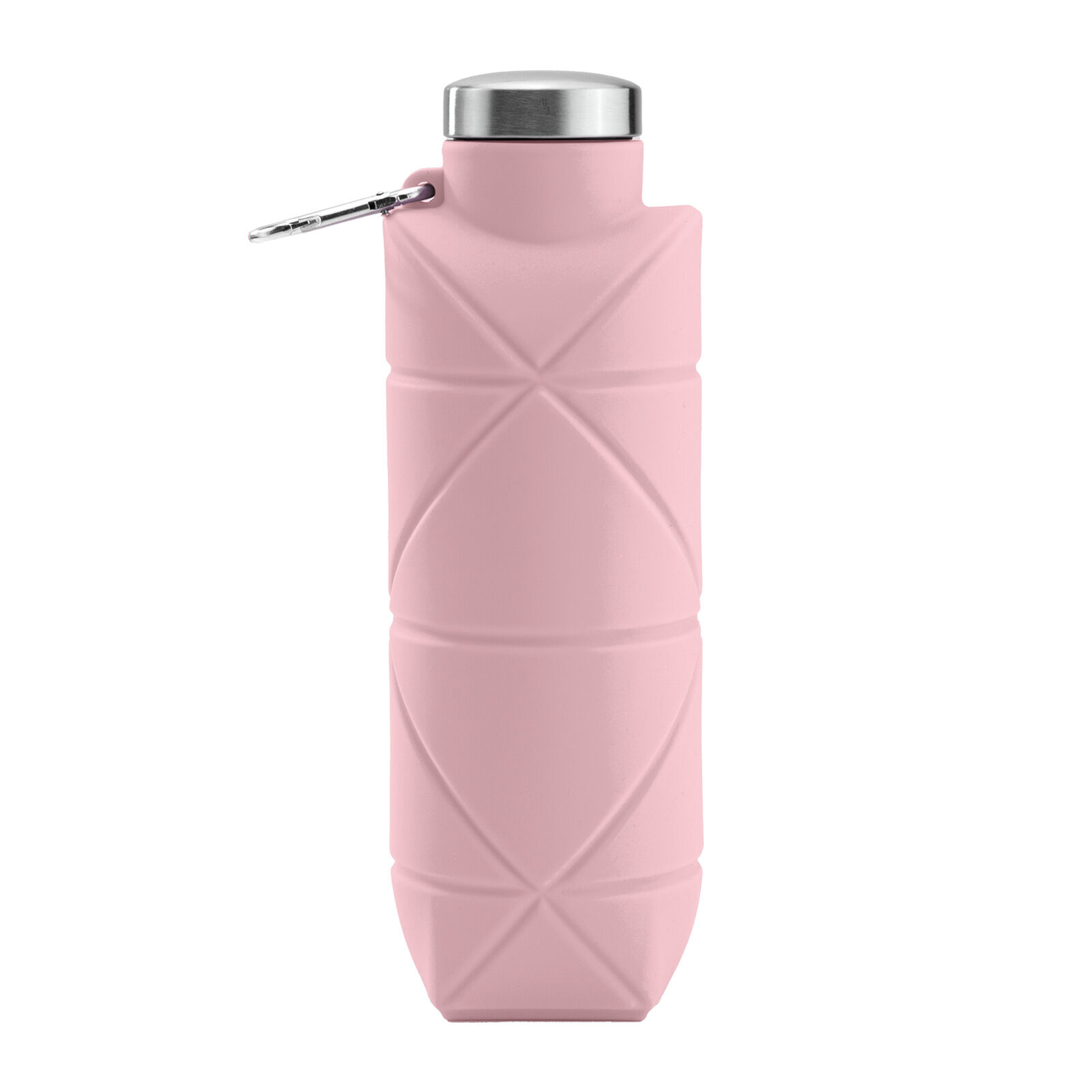 AYDENİZ PEMBE 700 ML KATLANABİLİR SİLİKON MATARA