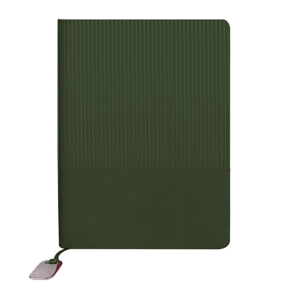 DİKMEN YEŞİL TARİHSİZ DEFTER (15X21 CM)