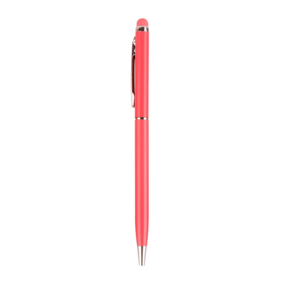BAYRAKLI PEMBE METAL TÜKENMEZ KALEM