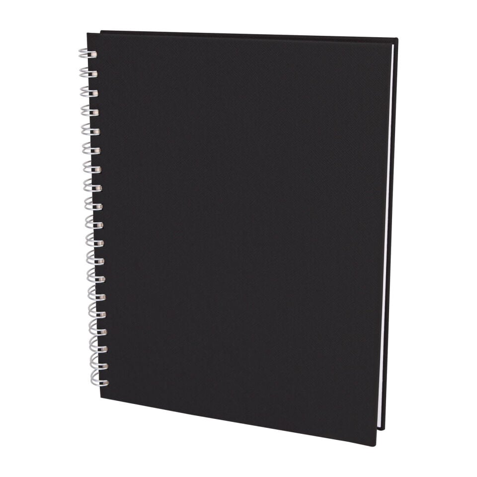 SEĞMENLER SİYAH KARELİ SPİRALLİ TARİHSİZ DEFTER (19X25 CM)