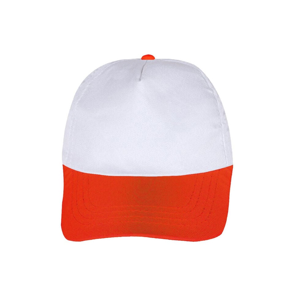 PAPATYA BEYAZ-TURUNCU POLYESTER ŞAPKA