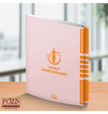 Avukat Adliye Dosyası Açık Pembe Bristol P717